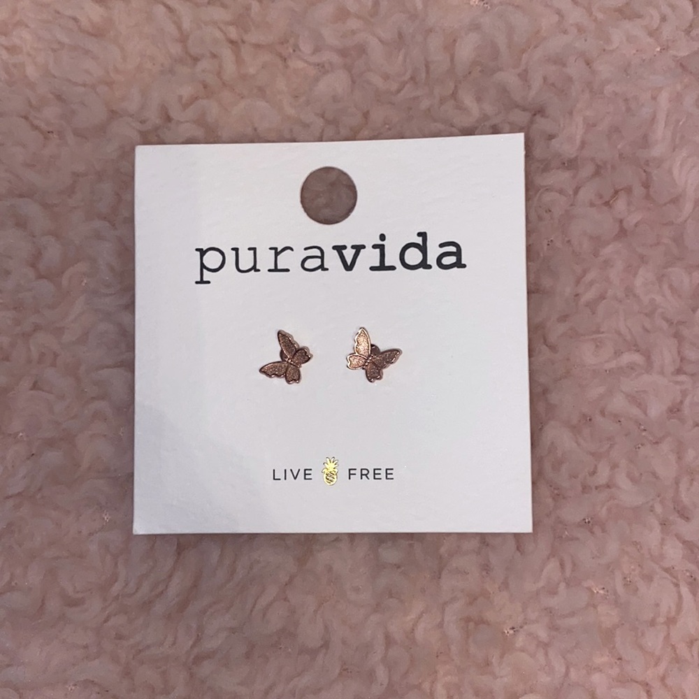 Pura vida butterfly earrings